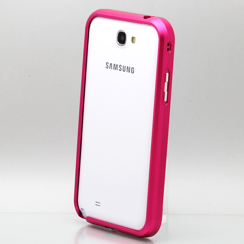 GALAXY NOTE 2 threebeans; Galaxy Note II  SC-02E アルミバンパーケース ピンク
