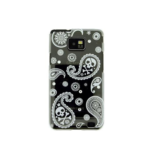 docomo GALAXY S II SC-02C iDress™ GALAXY S II SC-02C対応 バックカバー ドクロホワイト