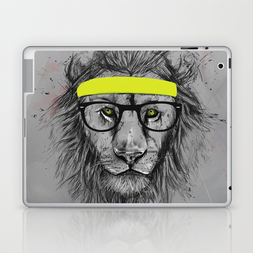 iPad sosiety6 ソサエティ6 LAPTOP & iPad アイパッド  シール hipster lion 