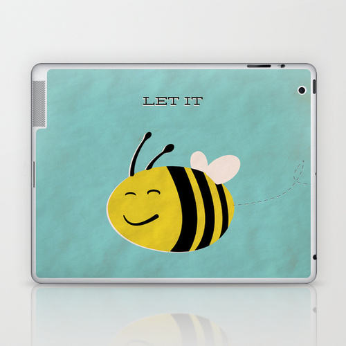 iPad sosiety6 ソサエティ6 LAPTOP & iPad アイパッド  シール Let it bee. 