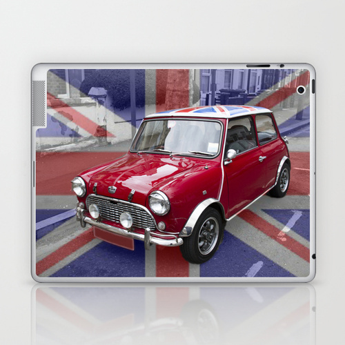 iPad sosiety6 ソサエティ6 LAPTOP & iPad アイパッド  シール British Classic Mini car