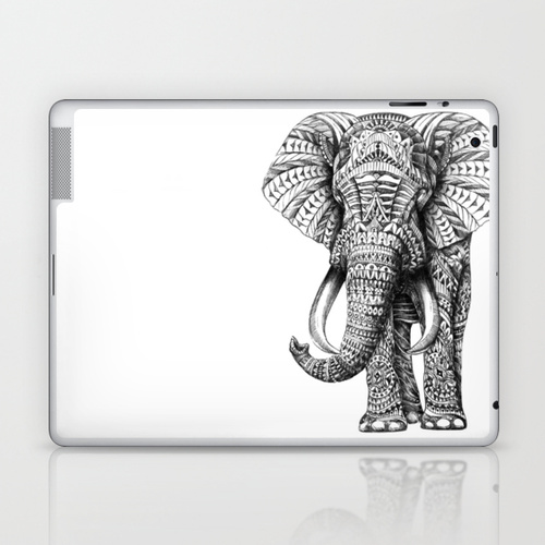 iPad sosiety6 ソサエティ6 LAPTOP & iPad アイパッド  シールOrnate Elephant