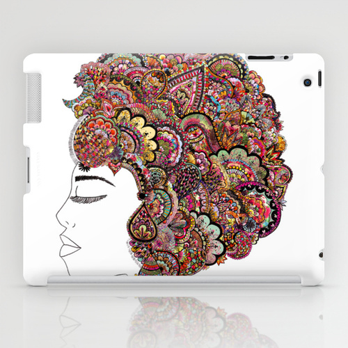 iPad sosiety6 ソサエティ6 iPadcase アイパッドケース her hair - les fleur edition