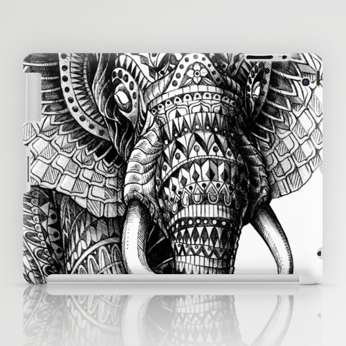 iPad sosiety6 ソサエティ6 iPadcase アイパッドケース Ornate Elephant v.2	