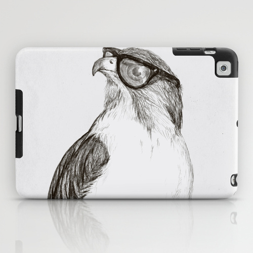 iPad mini sosiety6 ソサエティ6 iPadcase mini アイパッドミニケース Hawk with Poor Eyesight