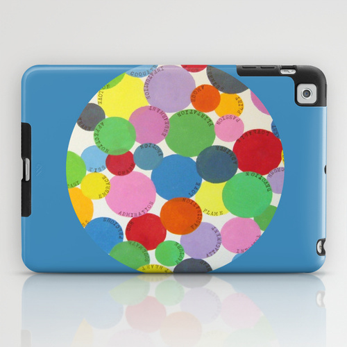 iPad mini sosiety6 ソサエティ6 iPadcase mini アイパッドミニケース  Word Bubbles Blue