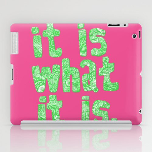 iPad sosiety6 ソサエティ6 iPadcase アイパッドケース What It Is Pink