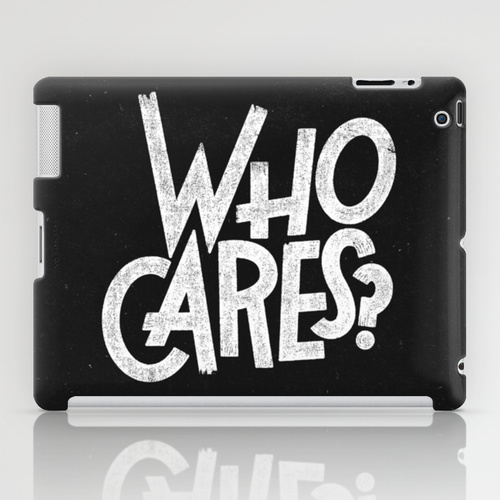 iPad sosiety6 ソサエティ6 iPadcase アイパッドケース WHO CARES?