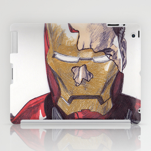 iPad sosiety6 ソサエティ6 iPadcase アイパッドケース Just A Man On The Inside (Iron Man)