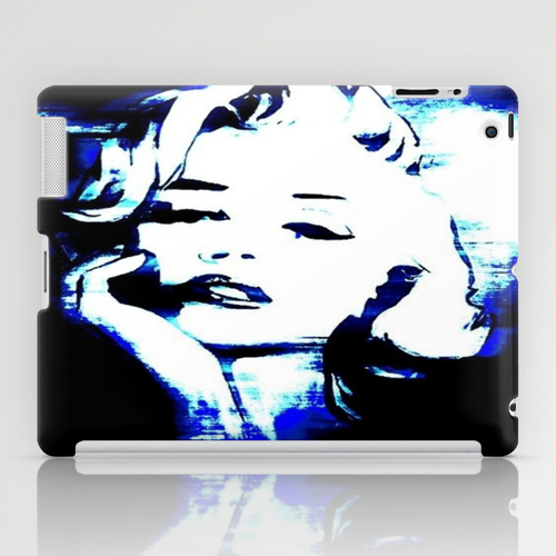 iPad ソサエティ6 iPadcase アイパッドケース Marilyn Monroe Navy Blue by Krista May