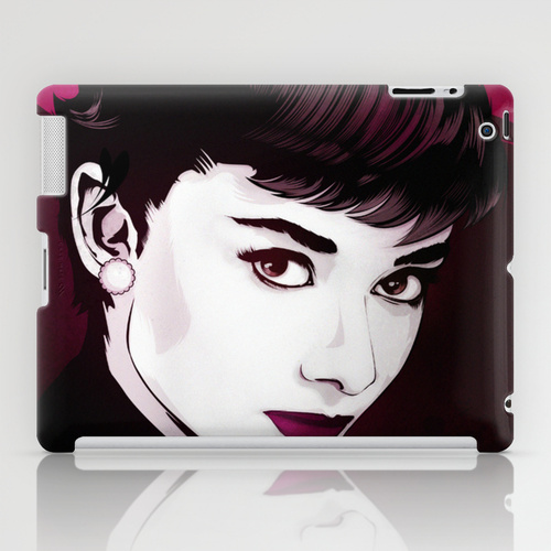 iPad sosiety6 ソサエティ6 iPadcase アイパッドケース  オードリー・ヘプバーン Audrey Hepburn by Drasik