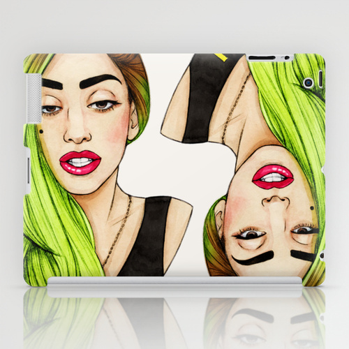 iPad sosiety6 ソサエティ6 iPadcase アイパッドケース  レディ-ガガ Neon Gaga