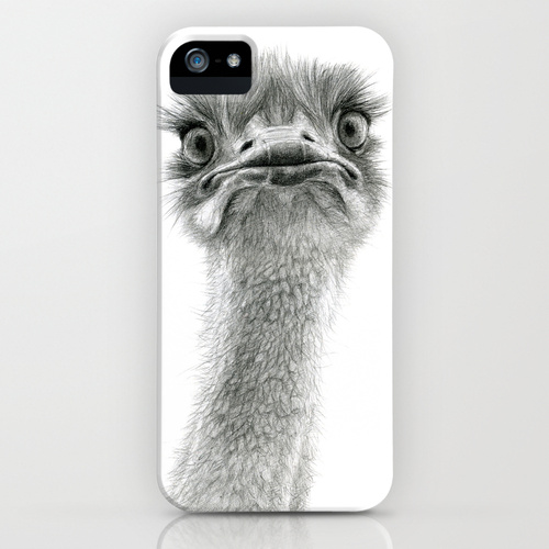 iPhone 5 ソサエティー6 iPhone5ケース/Cute Ostrich SK053