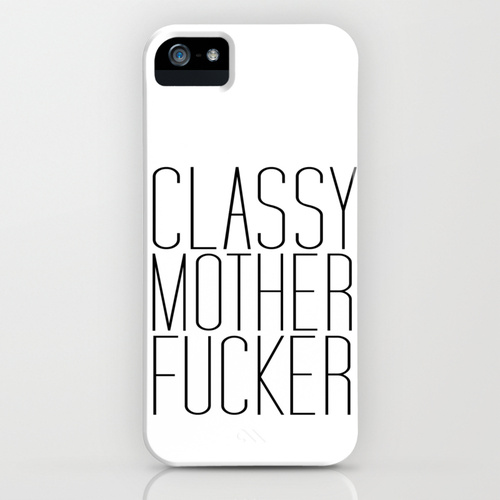 iPhone 5 sosiety6 ソサエティー6 iPhone5ケース/classy motherfucker