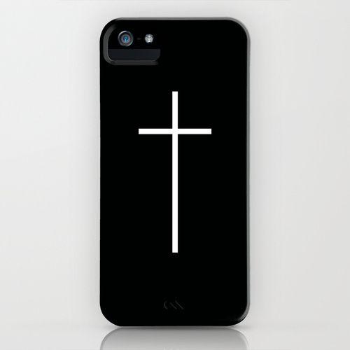 iPhone 5 ソサエティー6 iPhone5ケース/Christian Cross Black