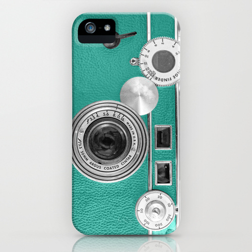 iPhone 5 sosiety6 ソサエティー6 iPhone5ケース/Teal retro vintage phone