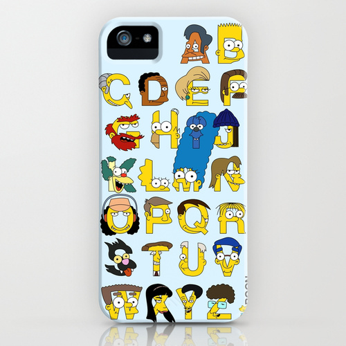 iPhone 5 ソサエティー6 iPhone5ケース/Simpsons Alphabet