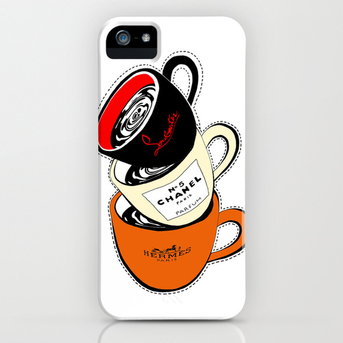 iPhone 5 ソサエティー6 iPhone5ケース/Coffee Break.Chanel,Hermes,Louboutin.