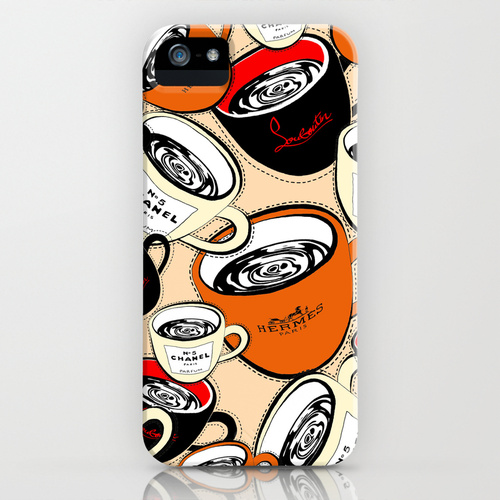 iPhone 5 ソサエティー6 iPhone5ケース/Coffee Break.Chanel,Hermes,Louboutin #3