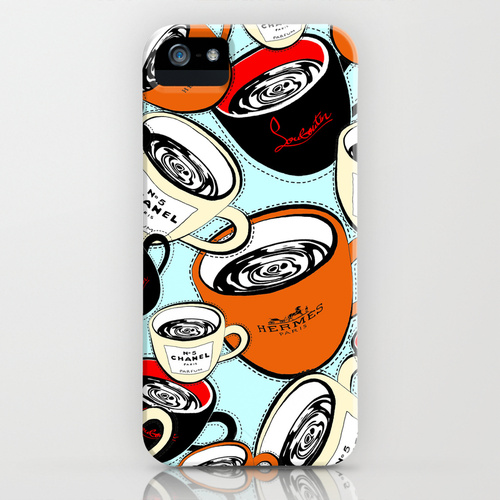 iPhone 5 ソサエティー6 iPhone5ケース/Coffee Break.Chanel,Hermes,Louboutin #4