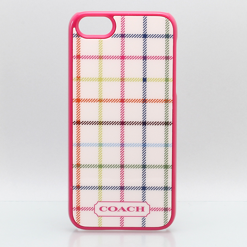 iPhone 5 COACH  コーチ iPhone5 ケース /チェック ボルドー