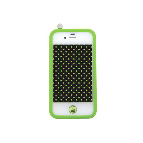 iPhone 4/4S iDress™ シリコンカバー iPhone4S/4対応 グリーン