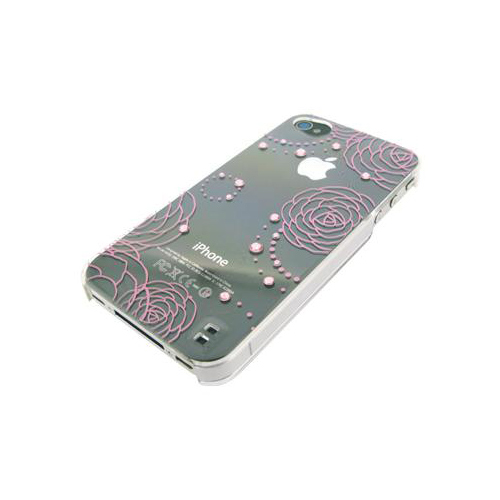 iPhone 4/4S iDress™ メタリックカバー iPhone4S/4対応 フラワー