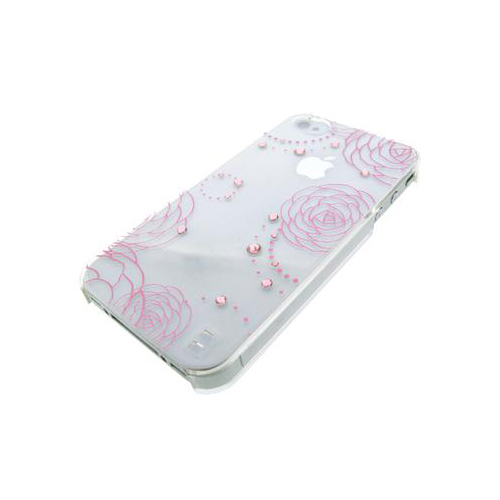 iPhone 4/4S iDress™ メタリックカバー iPhone4S/4対応 フラワー