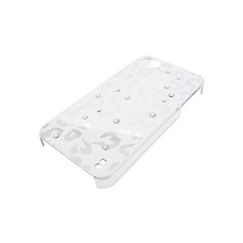 iPhone 4/4S iDress™ メタリックカバー iPhone4S/4対応 レオパードシルバー
