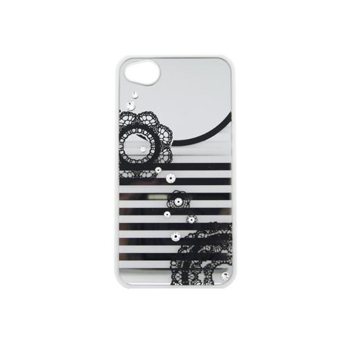 iPhone 4/4S iDress™ ミラージュエリーカバー iPhone4S/4対応 レースホワイト