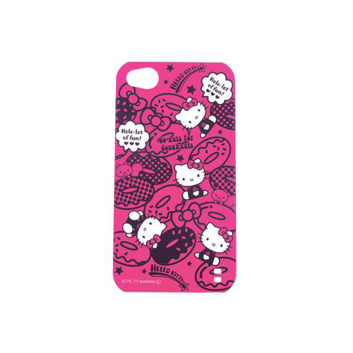 iPhone 4/4S iDress™ ハローキティ バックカバー iPhone4S/4対応 ピンクドーナツ