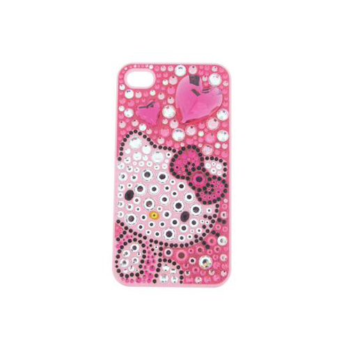 iPhone 4/4S ハローキティ ジュエリーカバー iPhone4S/4対応 ピンク