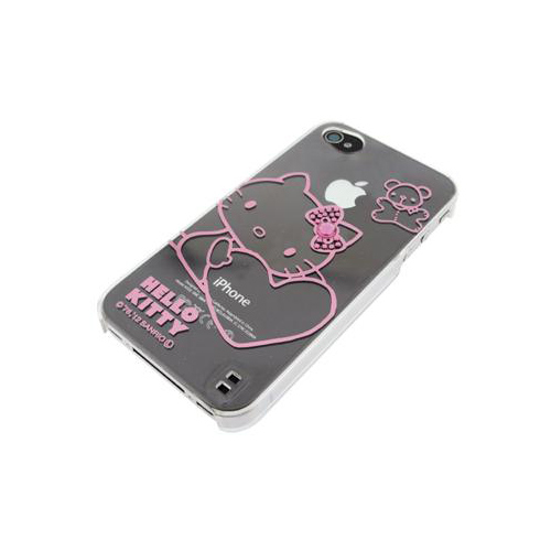 iPhone 4/4S iDress™ ハローキティ メタリックジュエリーカバー iPhone4S/4対応 ピンク
