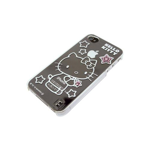 iPhone 4/4S iDress™ ハローキティ メタリックジュエリーカバー iPhone4S/4対応 シルバー