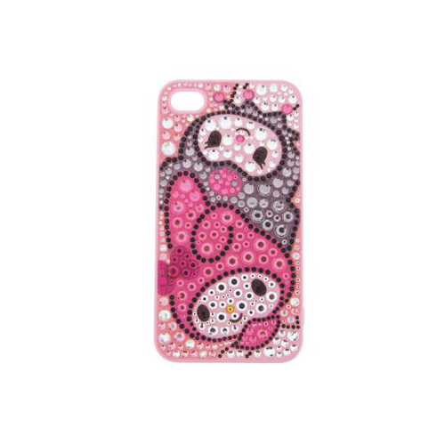 iPhone 4/4S iDress™ マイメロディ＆クロミ ジュエリーカバー iPhone4S/4対応 ピンク