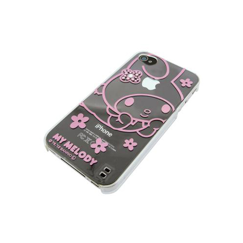 iPhone 4/4S iDress™ マイメロディ メタリックジュエリーカバー iPhone4S/4対応 ピンク