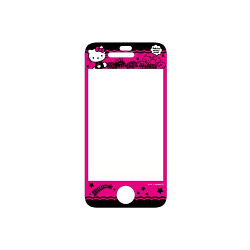 iPhone 4/4S iDress™ 液晶保護フィルム ハローキティ スクリーンフィルム iPhone4/4S対応 ピンクドーナツ